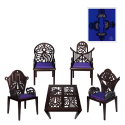 a series of furniture set made of precious rosewood and Chinese rosewood