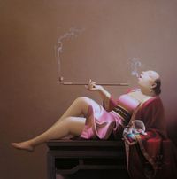 Pipe-Smoking Woman, No.117