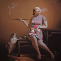 Pipe-Smoking Woman, No.121