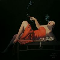 Pipe-Smoking Woman, No.125