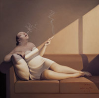 Pipe-Smoking Woman, No.89