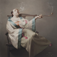 Pipe-Smoking Woman, No.94