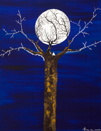 挂月 ． 尘外／ 自在菩提在